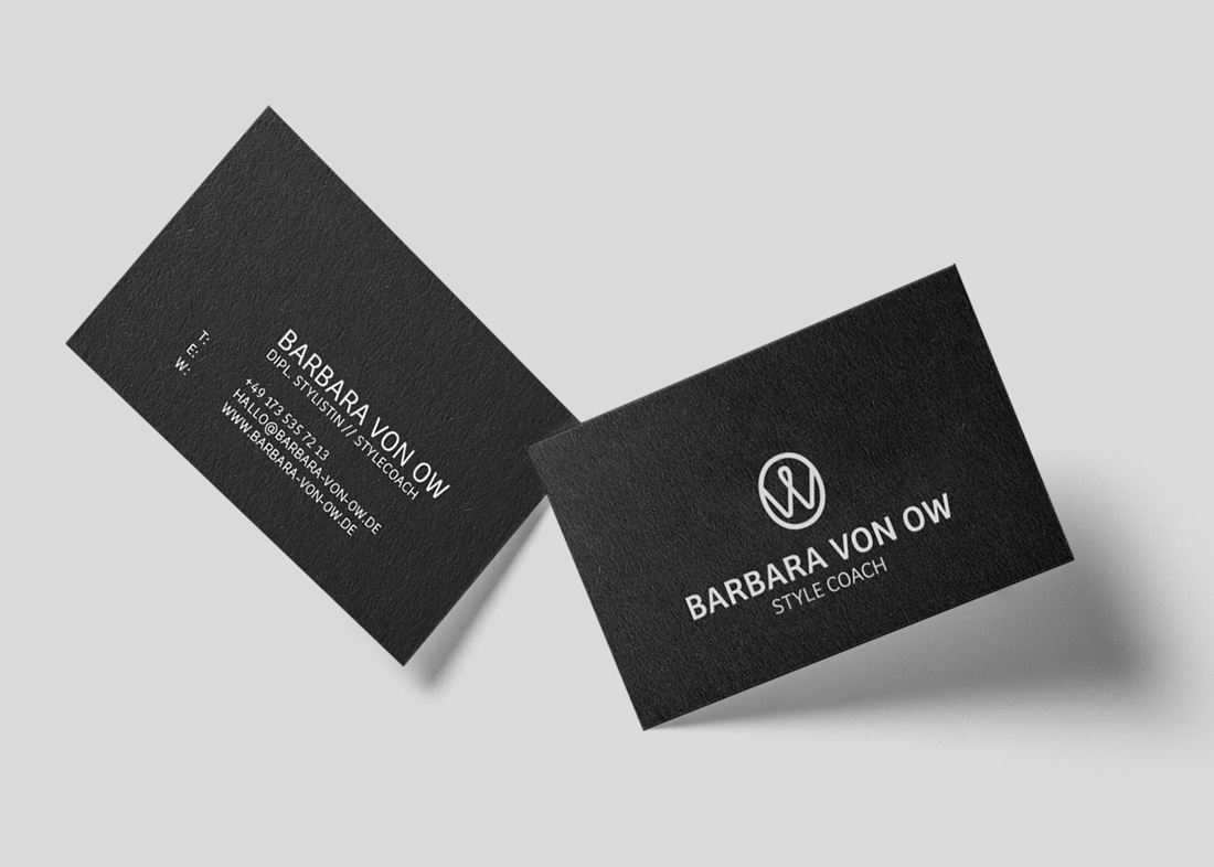 Gestaltung Visitenkarte Barbara von Ow Stylecoach