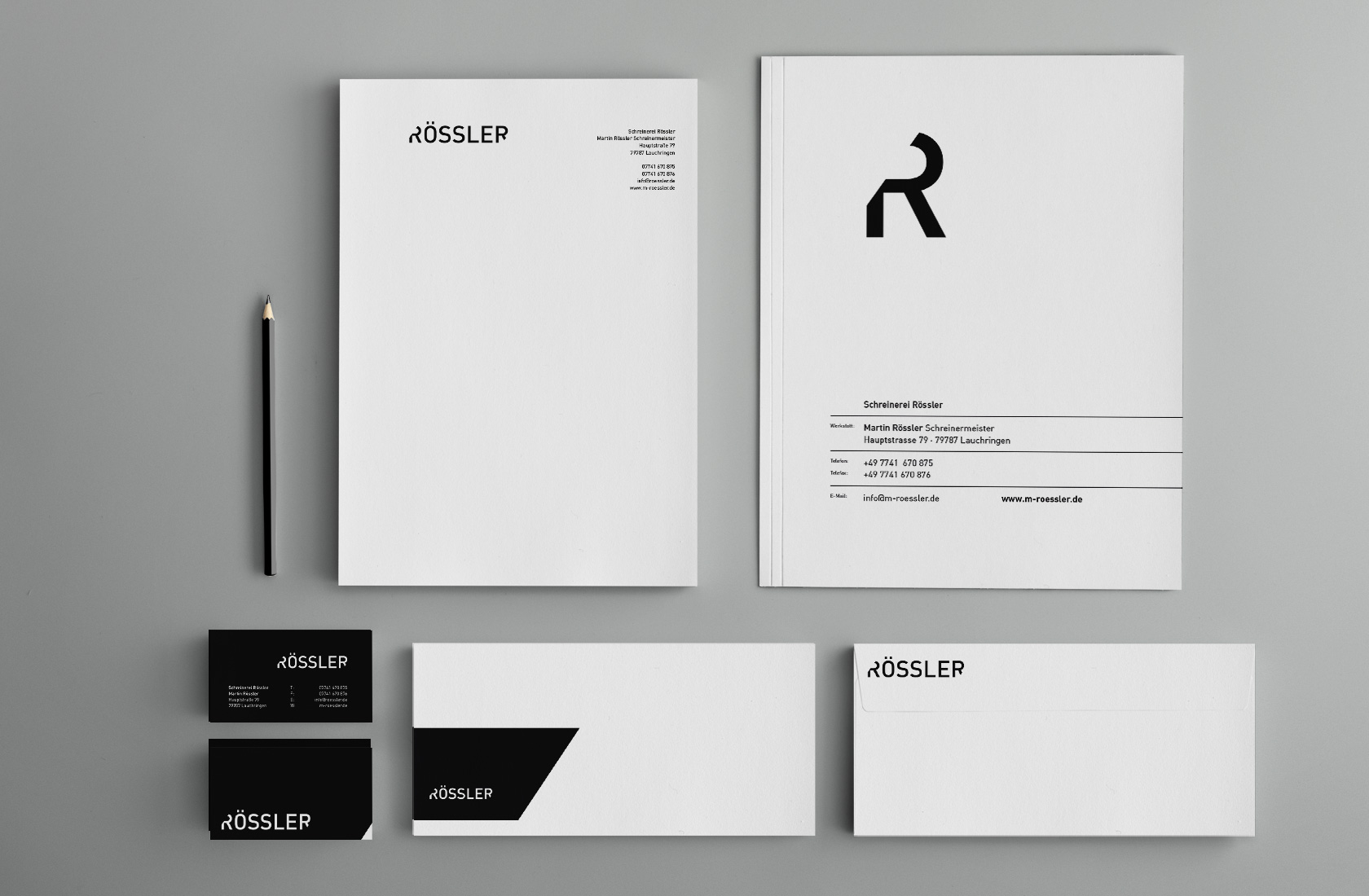 Briefpapier Schreinerei Rössler