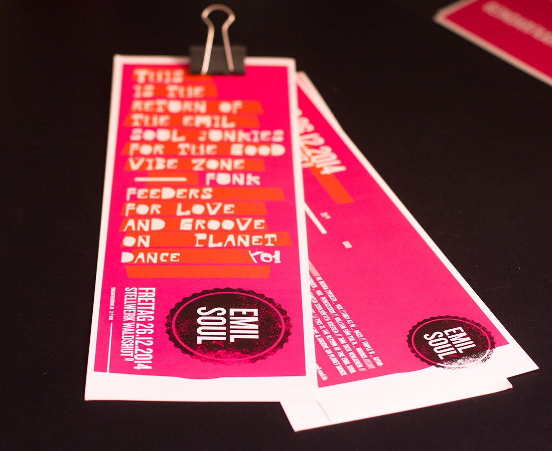 Emil Soul Eintrittskarten Gestaltung