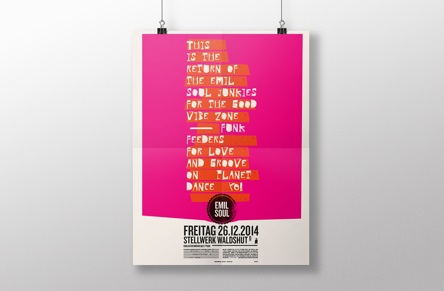 Plakatgestaltung Poster Emil Soul