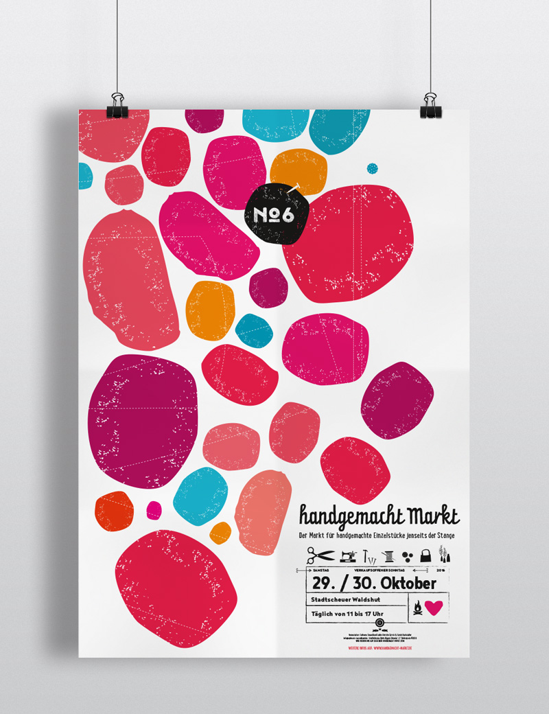 Handgemacht Markt Waldshut Poster Werbung