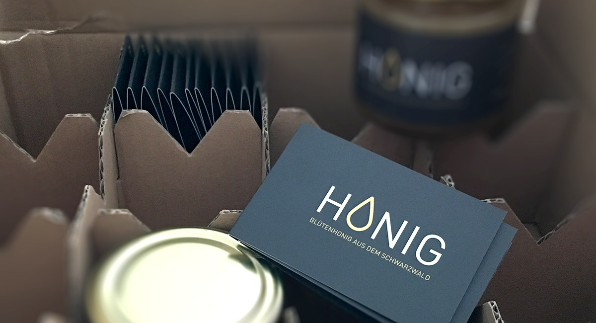 Honig Klappkarte