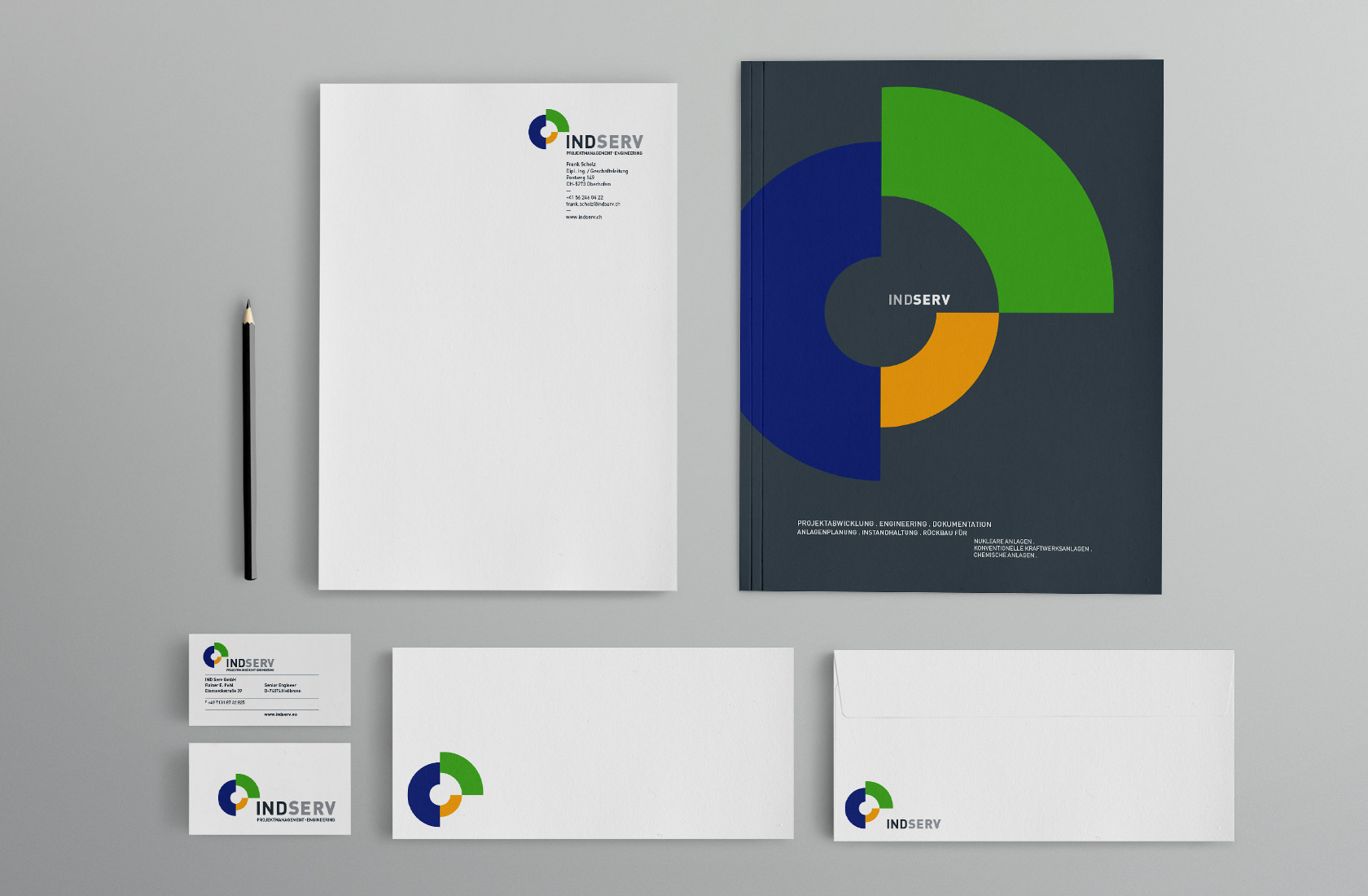 Geschäftsausstattung Indserv Ingenieurbüro