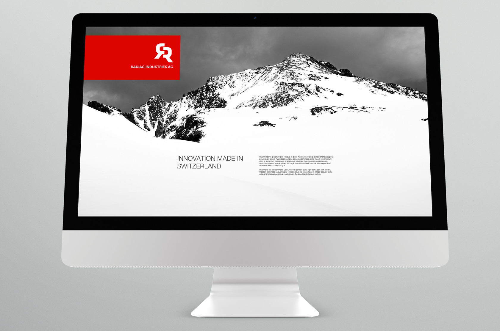 Radiag Industries Internetauftritt