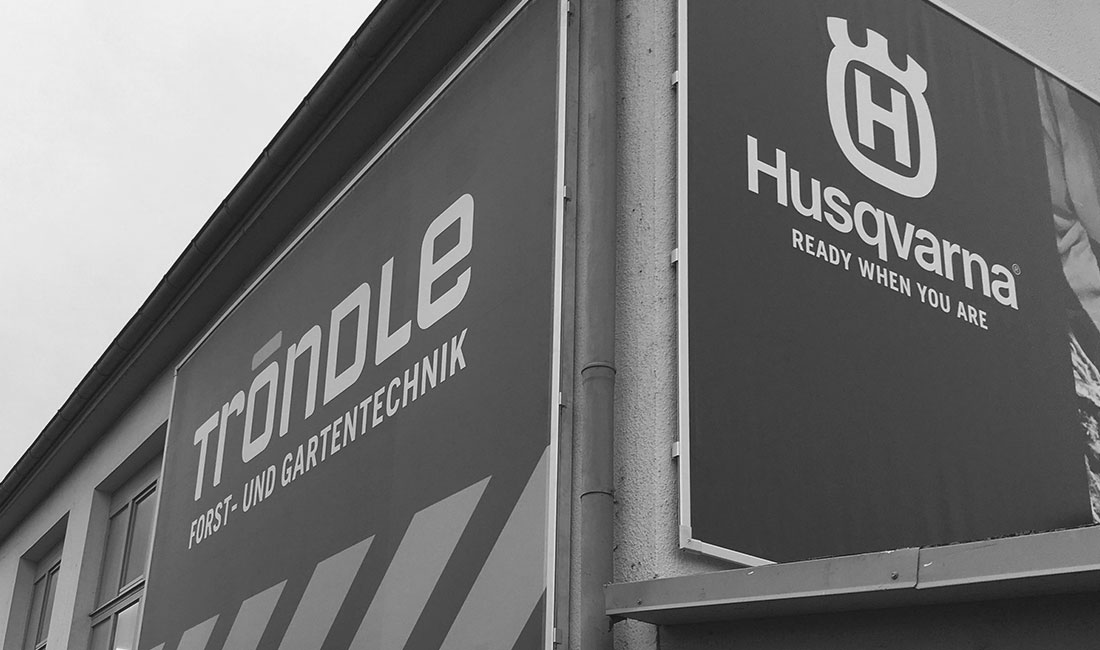 Tröndle Forst- und Gartentechnik Aussenvisualisierung Banner