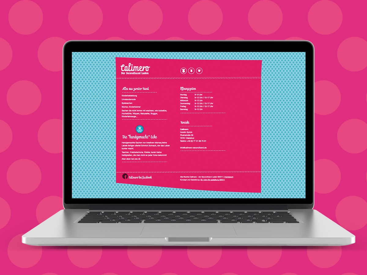 Calimero Second Hand Laden Waldshut Webseite