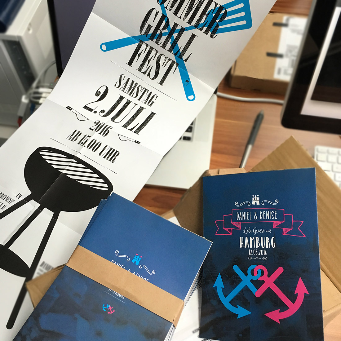 Faltblatt Gestaltung und Test