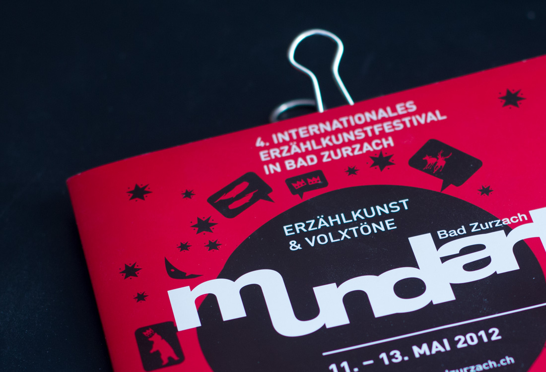 Flyergestaltung Mundart Festival 2012 Bad Zurzach