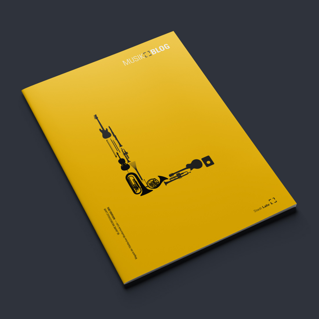 Musikschule Lahr Broschüre Editorial Gestaltungsraster Musikblog 