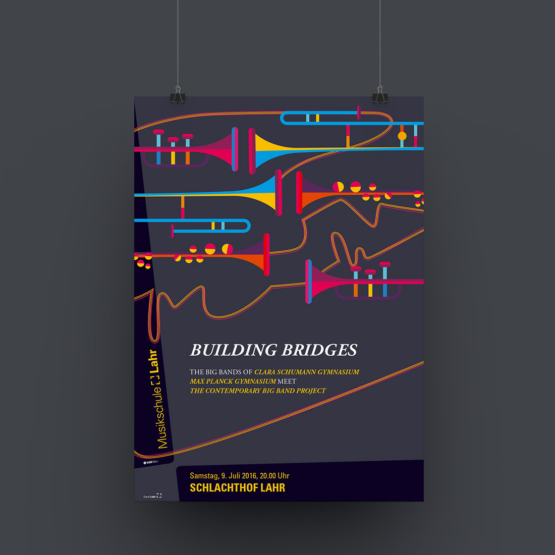 Musikschule Lahr 50 Jahre Jubiläum Plakatserie.