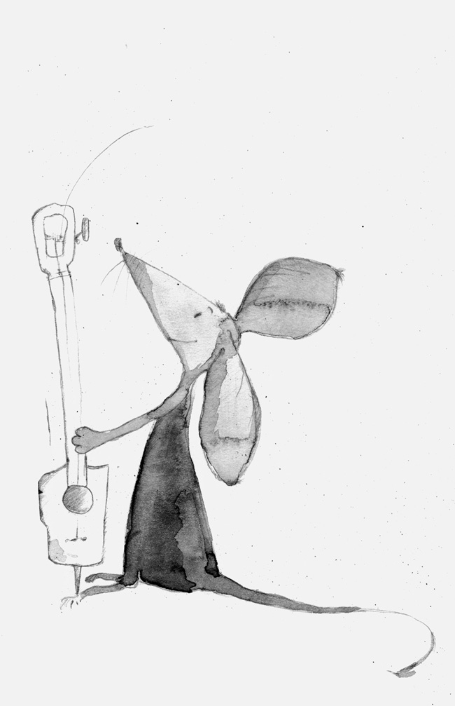 Zeichnung Franz Hohler das kleine Orchester 