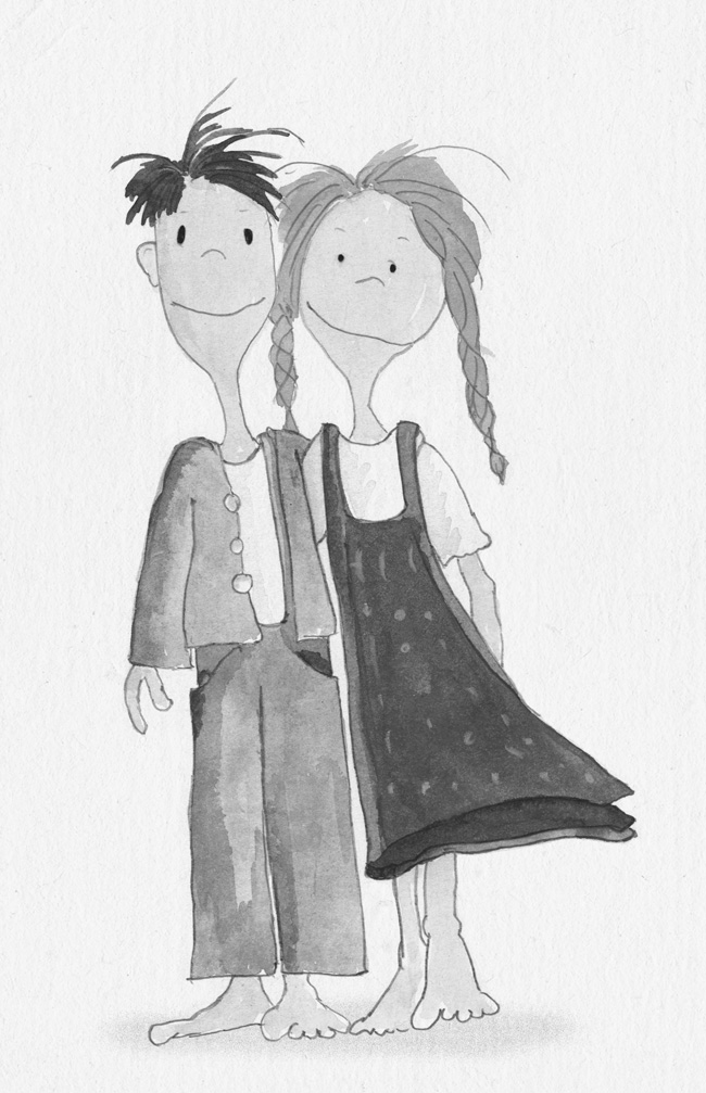 Zeichnung Hänsel und Gretel