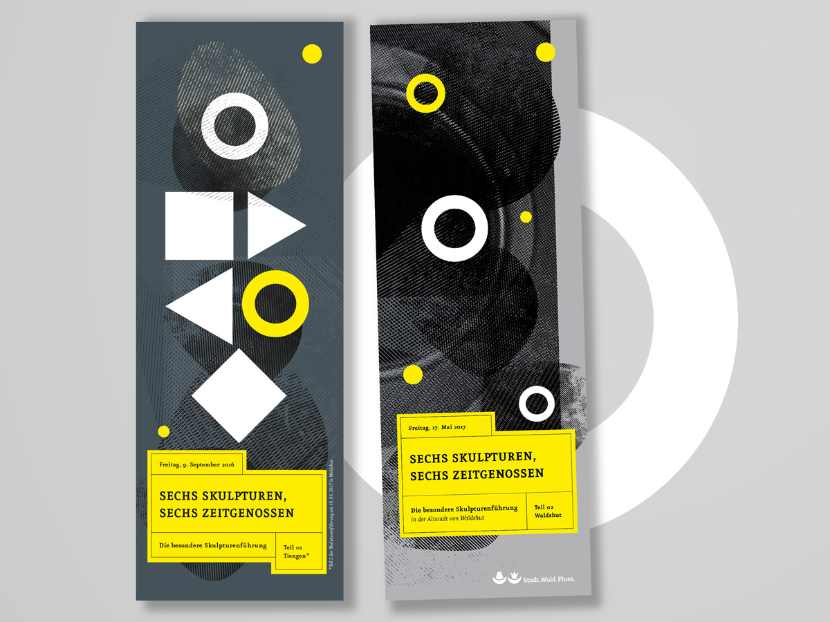 Grafikdesign Flyer Skulpturenführer Waldhsut-Tiengen