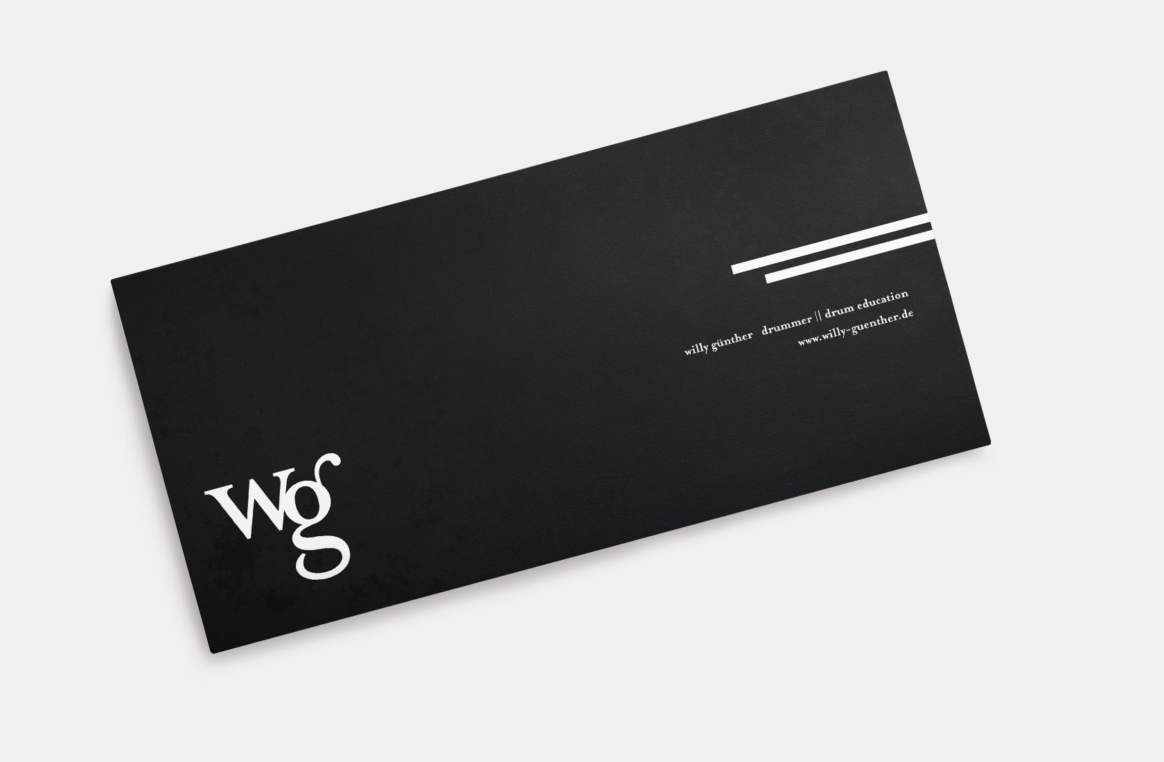 Postkartendesign Schlagzeuger Willy