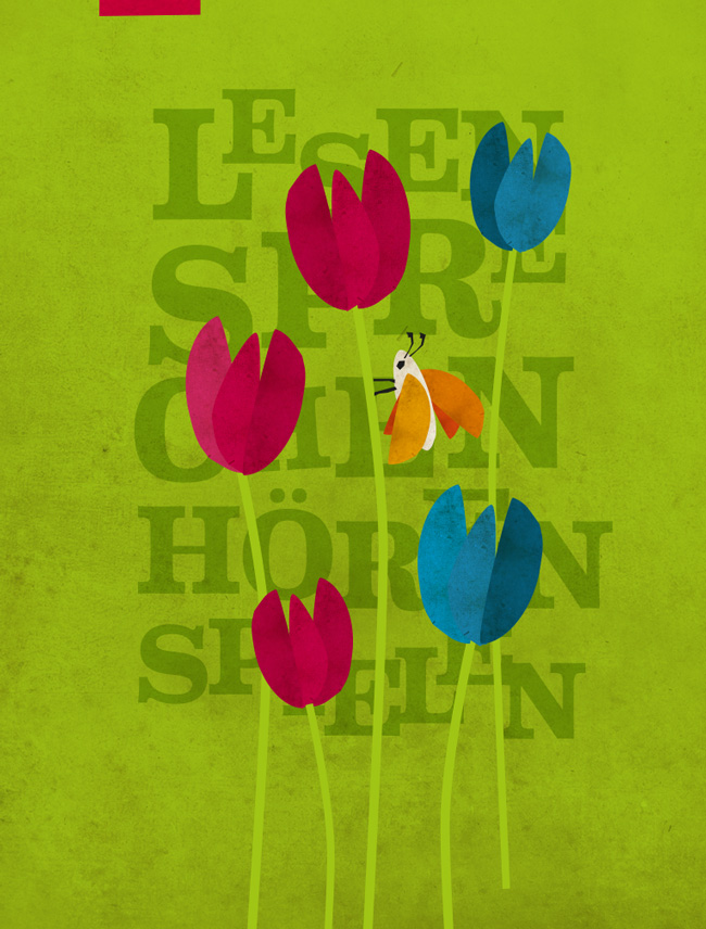 Mediathek Lahr Grafikdesign Plakatserie.