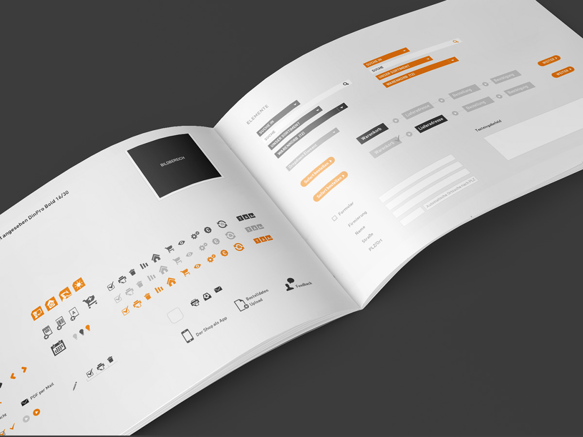 Alexander Bürkle Webseite Shop Design Styleguide