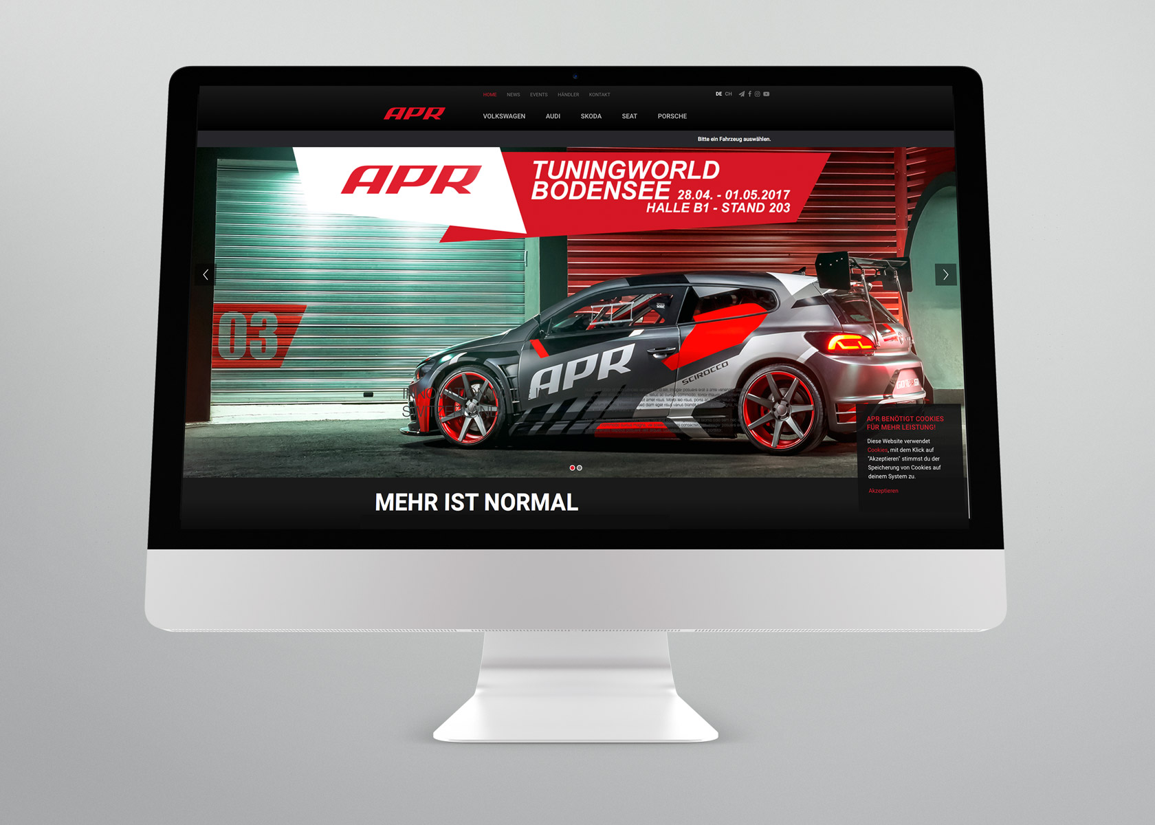 APR Deutschland responsive Webseite Design