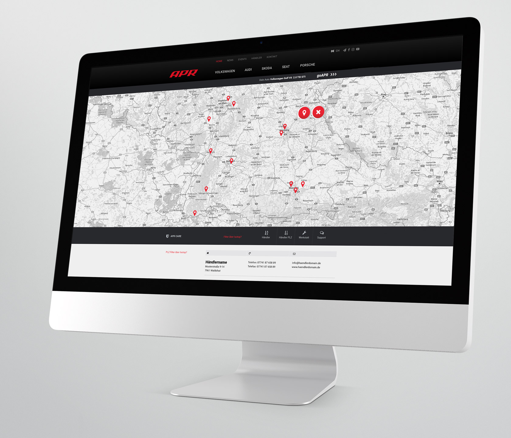 APR Deutschland responsive Website Design