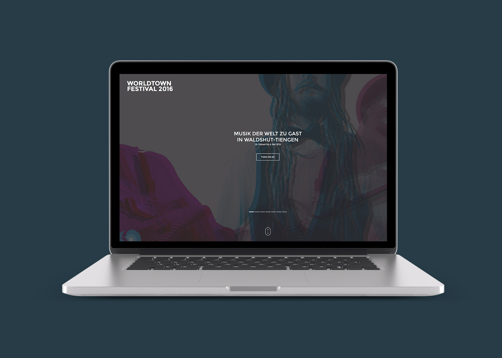 Internetauftritt World Town Festival 2016